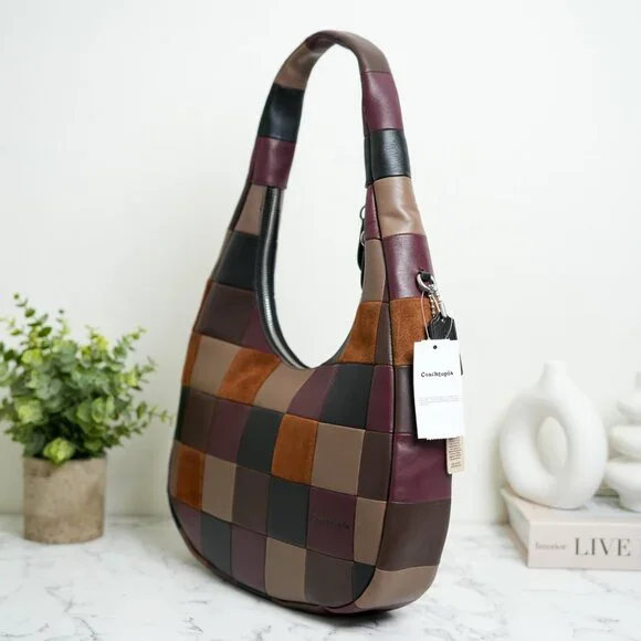 Coach Coachtopia CCX57 Alter/Ego Crescent Shoulder Bag In Suede & Leather *RARE* - Picture 7 of 15